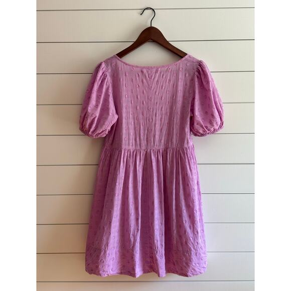 Urban Outfitters Polka Dot Mini Dress | Lilac | Small - Picture 2 of 13